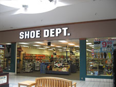 nearest shoe department store